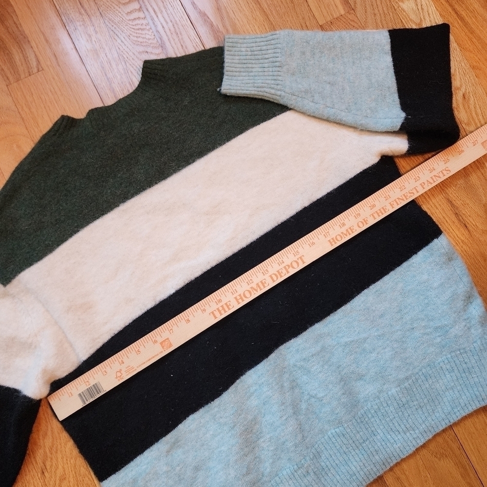 Wilfred Free Cipriana alpaca wool crewneck striped sweater size 3 cozy oversized - Picture 10 of 10